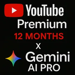 [Youtube Premium 12 месяцев Индивидуальная | Gemini Pro личный аккаунт]