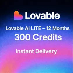 Lovable AI Pro Lite — 12 Months | 305 Credits | Private Account | Instant