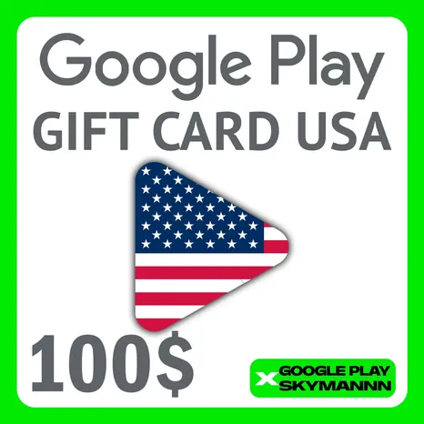 Google Play Gift Card 100$ USD USA АВТО ВЫДАЧА 24/7