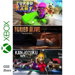 Turbo Dash Kart & Buried Alive & Kanjozoku Game Xbox