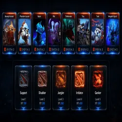 Автовыдача 24/7 Набор карточек Dota 2 100 XP