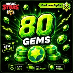 80 ГЕМОВ → BRAWL STARS → ЛЮБОЙ РЕГИОН