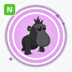Black Macaque | Ultra Rare, Neon | Adopt Me!