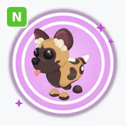 African Wild Dog | Ultra Rare, Neon | Adopt Me!