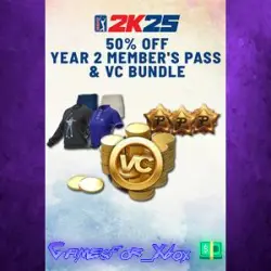 PGA TOUR 2K25 5 OFF YEAR 2 MEMBER’S PASS & VC BUNDLE XBOX DLC