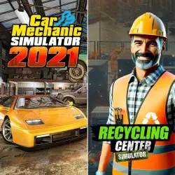 (XBOX One) Recycling Center Simulator & Car Mechanic Simulator 2021