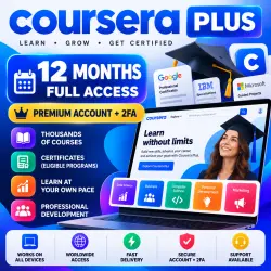 Coursera Plus Premium | 12 Месяцев | Полный Доступ | Премиум Аккаунт + 2FA