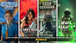 (Nintendo Switch 1) Flight Attendant & Ultimate Rock & Space Cleaner & Cash Guardian…