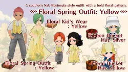(Nintendo Switch 1) Floral Spring Outfit: Yellow