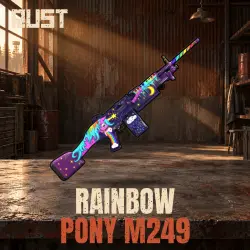 Rainbow Pony M249 — скин оружия в Rust