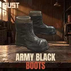 Army Black Boots — скин одежды в Rust