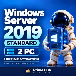 Windows Server 2019 Standard Ключ | 2 ПК | Бессрочная активация