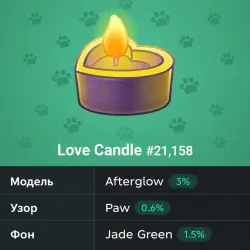 Love Candle #21158