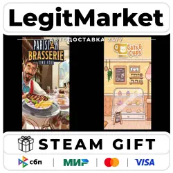 Parisian Brasserie Simulator & Cats & Cups / Steam АВТО / РУ + МИР