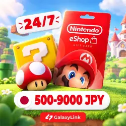 500-9000 | JPY | Nintendo - Код пополнения