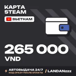 Steam 265000 VND | Код | Вьетнам | Автодоставка 24/7
