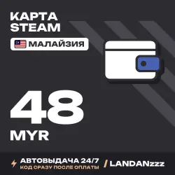 Steam 48 MYR | Код | Малайзия | Автодоставка 24/7