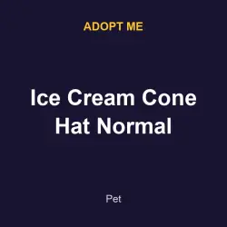 Ice Cream Cone Hat Normal | ADM | Adopt Me