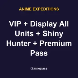 VIP + Display All Units + Shiny Hunter + Premium Pass | Anime expeditions | Anime expeditions