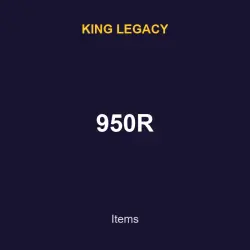 950R | King legacy | King legacy
