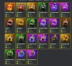 Набор всех спрайтов Fortnitemare | Fortnite | 21/21 прокачан, уровень 5, остаётся у вас