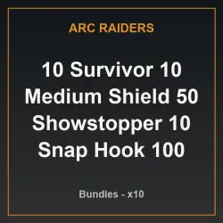 10 Survivor 10 Medium Shield 50 Showstopper 10 Snap Hook 100 Herbal 30 Trigger Nade (Bundle) | ARC R