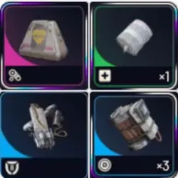 PVP bundle 10 Tempest IV 10 Looting MK.3 Survivor Augment 10 Medium shield 30 Trigger Nade 50 Herbal