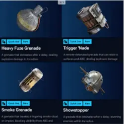 PVP Optimal Quickuse Combination Kit 30 Trigger 'nade 30 Heavy Fuze Grenade 50 Smoke Grenade 50 Show