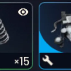 75 mod components, 75 advanced mechanical components, 75 steel springs, 50 duct tapes and 100 medium