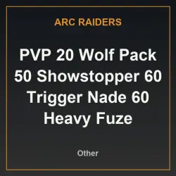 PVP 20 Wolf Pack 50 Showstopper 60 Trigger Nade 60 Heavy Fuze Grenade 10 Survivor 10 Shield (Item) |
