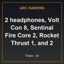 2 headphones, Volt Con 8, Sentinal Fire Core 2, Rocket Thrust 1, and 2 parachutes (Ловушка) | ARC Ra