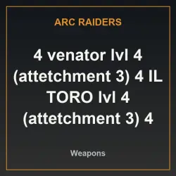 4 venator lvl 4 (attetchment 3) 4 IL TORO lvl 4 (attetchment 3) 4 Bobcat lvl 4 (attetchment 3) and (
