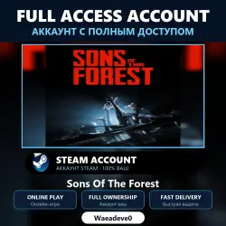 Sons Of The Forest - аккаунт Steam с ПОЛНЫМ ДОСТУПОМ | Аккаунт ваш | Онлайн