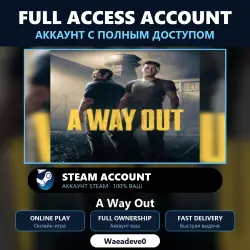 A Way Out - аккаунт Steam с ПОЛНЫМ ДОСТУПОМ | Аккаунт ваш | Онлайн