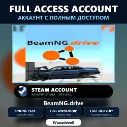 BeamNG.drive - аккаунт Steam с ПОЛНЫМ ДОСТУПОМ | Аккаунт ваш | Онлайн