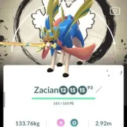 Crowned Zacian Lvl41.5 Gofest 2026 Background ¡ ! Android and Iphone supported (Предмет) | Pokemon G