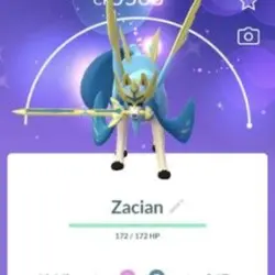 Shiny Crowned Zacian LvL 50 - 3 Moves Stardust required: 20K or 1M iOS and Android “! !” (Предмет)