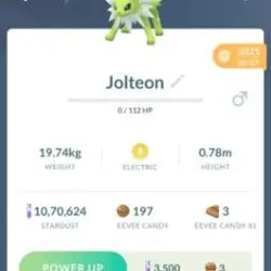 Shiny Jolteon (Registered Trade) (Предмет)