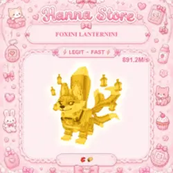 [ 891.2M s ] Foxini Lanternini Gold (Секретный персонаж)
