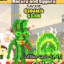 Bacuru and Egguru Radioactive 204M s (Секретный персонаж)