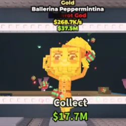 Ballerina Peppermintina Gold 268,7K s (Brainrot God персонаж)