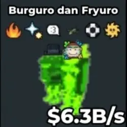 Burguro and fryuro 6.6B S Radioactive 8TRAIT SUN+BALL #J5 (Секретный персонаж)