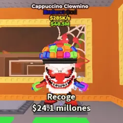 Cappuccino Clownino 285K s - God. [ Event Halloween 2025 ] (Brainrot God персонаж)