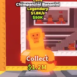 Chimpanzini Bananini Lava Very RARE (Легендарный персонаж)