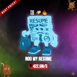 Diamond Noo my Resume 422.5M s (Секретный персонаж)