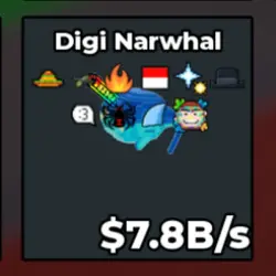 Digi Narwhal 7.8B s (Секретный персонаж)