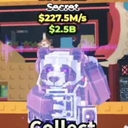 Dj Panda (Crystal) super rare (Секретный персонаж)