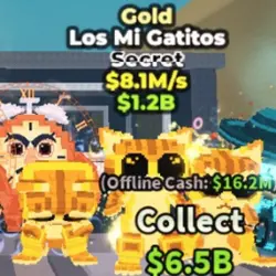FAAAAAST Gold Los Mi Gatitos 8.1M s #211 (Секретный персонаж)