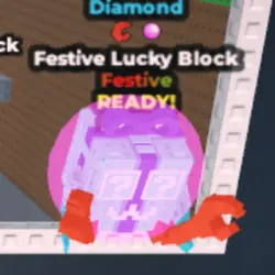 Festive Lucky Block - Diamond - Crab Rave - Bubblegum (Festive персонаж)