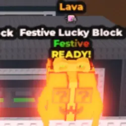 Festive Lucky Block - Lava - Nyan (Festive персонаж)